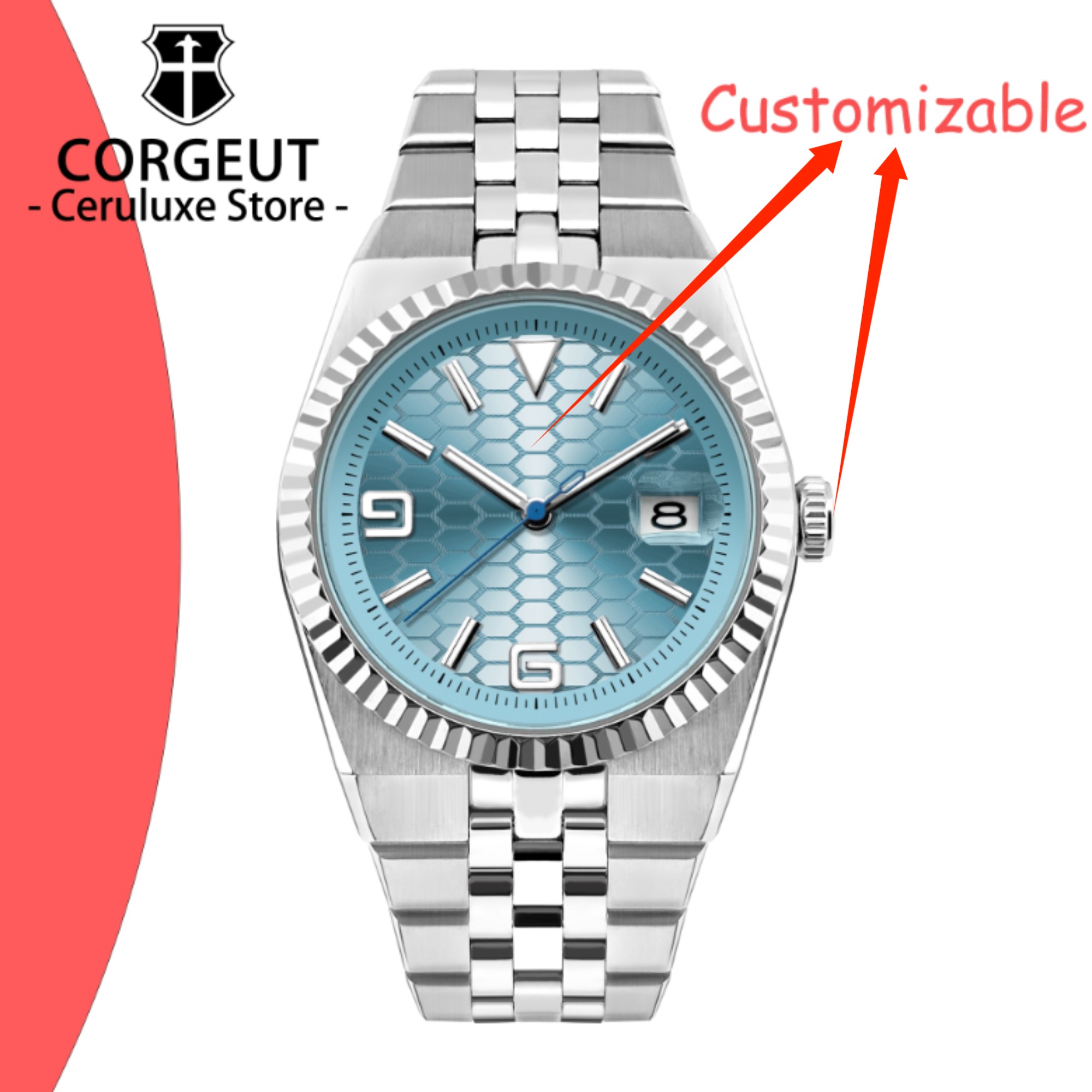 Jewellery Watch - CUSTOM Logo Diy 40mm NH35 Mechanical