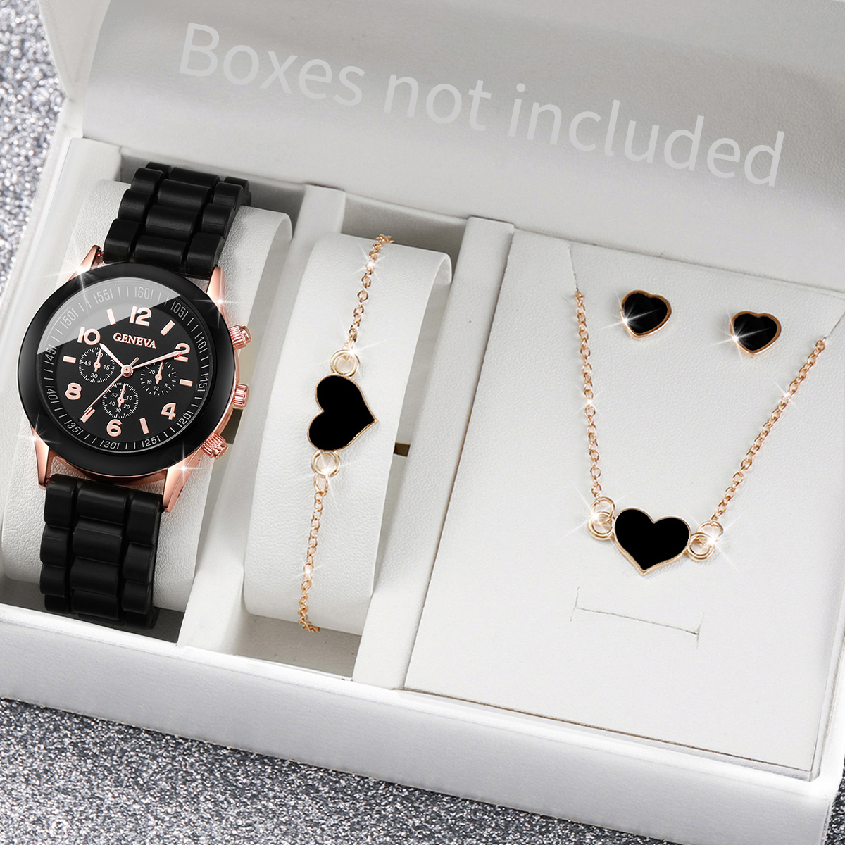Jewelry Watches For Kids - 5/6PCS Women Watches Fashion Silicone Band