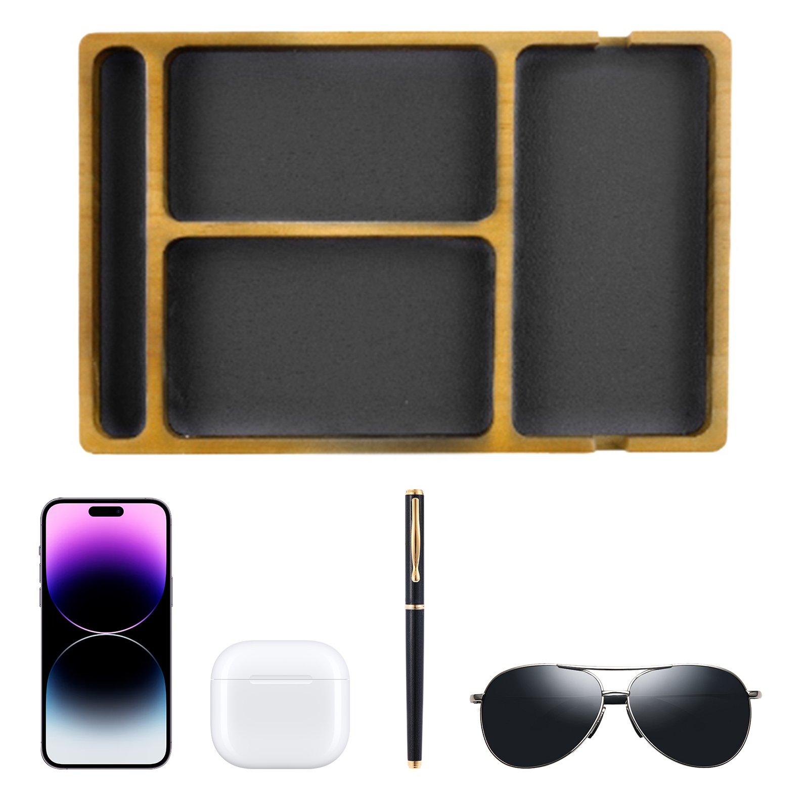 Jewelry Store Mens Watches - Wooden Valet Tray for Men and