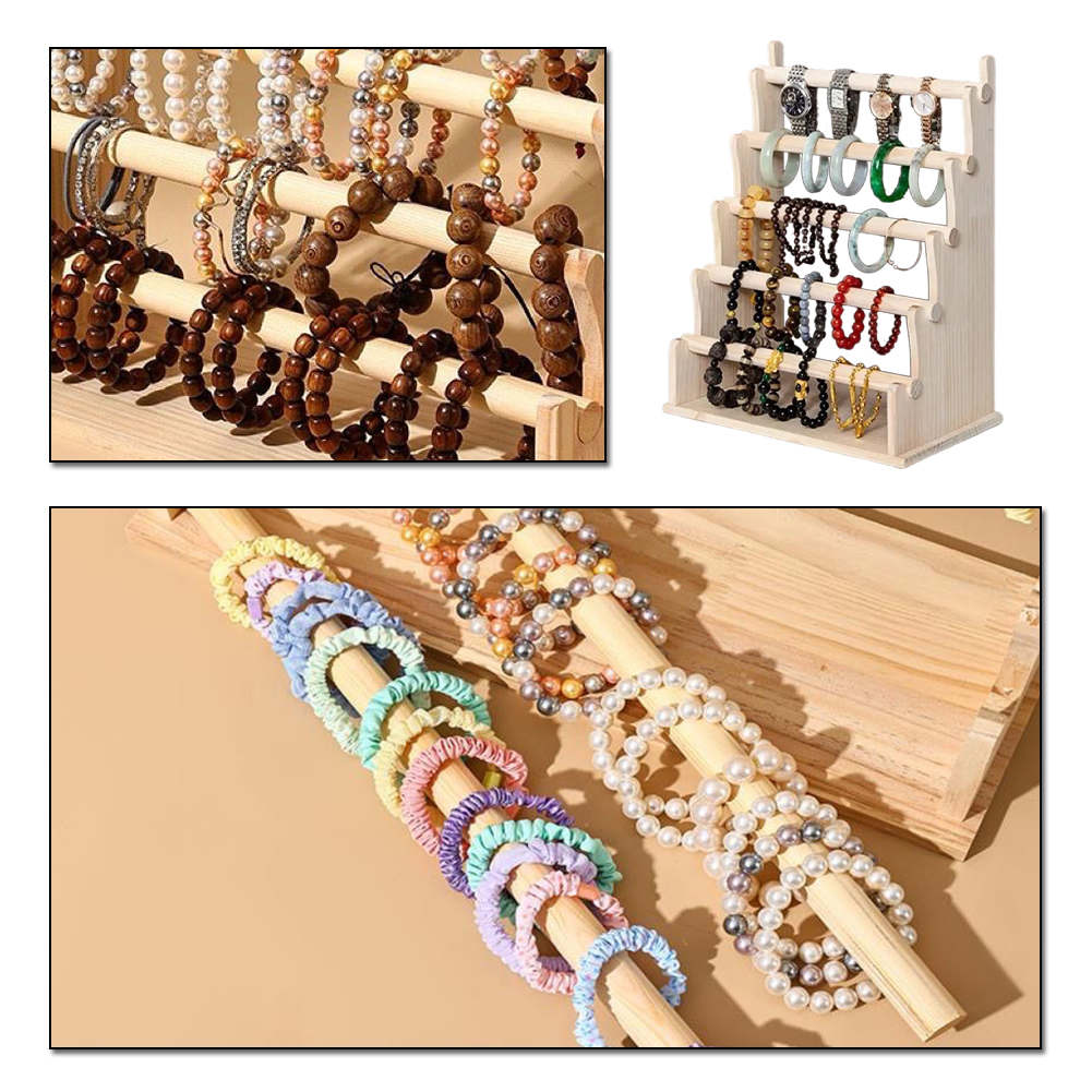 Jewelry Store For Watches - Bracelet Holder Storage Rack Wood Bangle