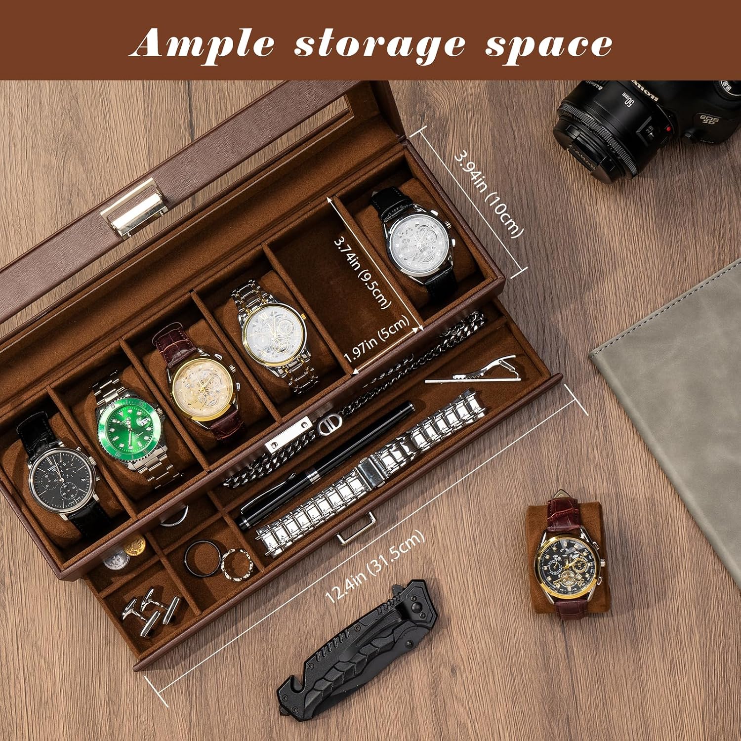 Jewelry Store For Watches - LUNEVA Store ProCase Watch Box, Fathers