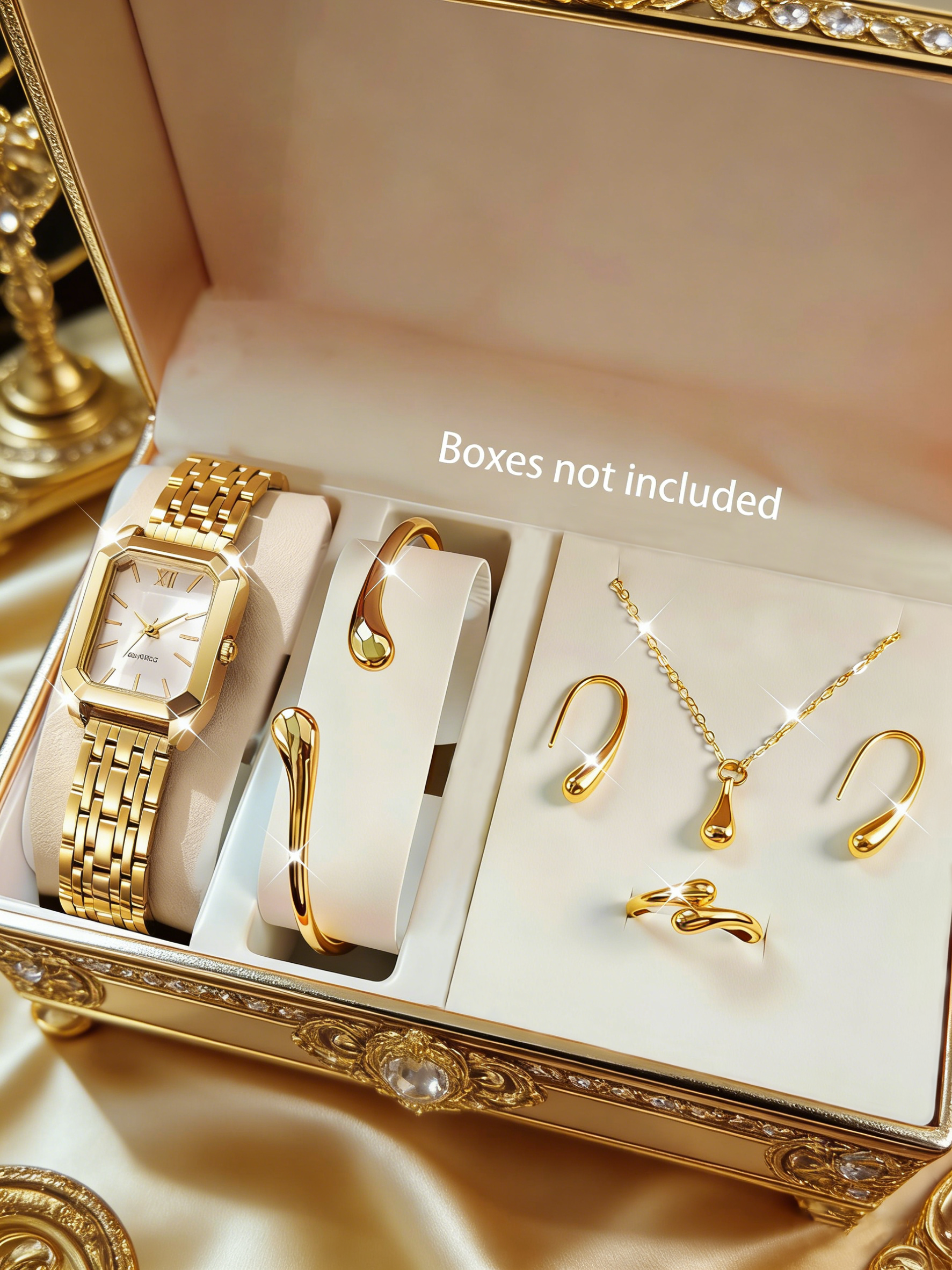 Jewelry Box Watches Bracelets - The lady's compact quartz watch and