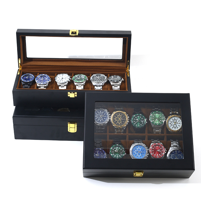 6/10/12 Grids Luxury Handmade  - đánh giá và giá Jewelry Box That Holds Watches