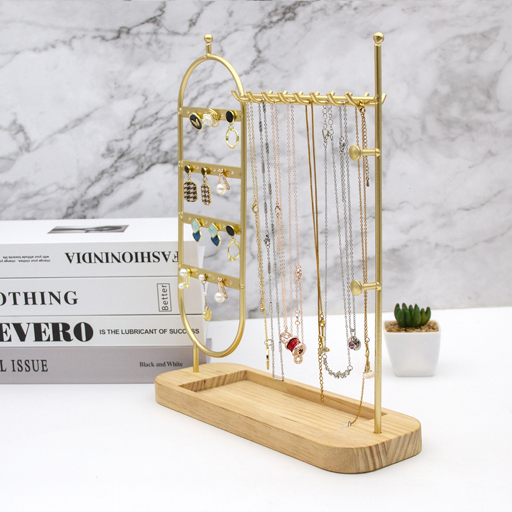 1 desktop solid wood base jewe - đánh giá và giá Jewelry Store For Watches