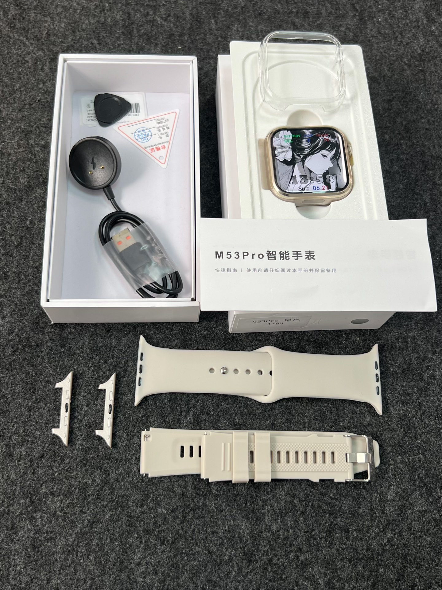 [Wide Screen M53Pro] W527 chip - đánh giá và giá Smartwatch