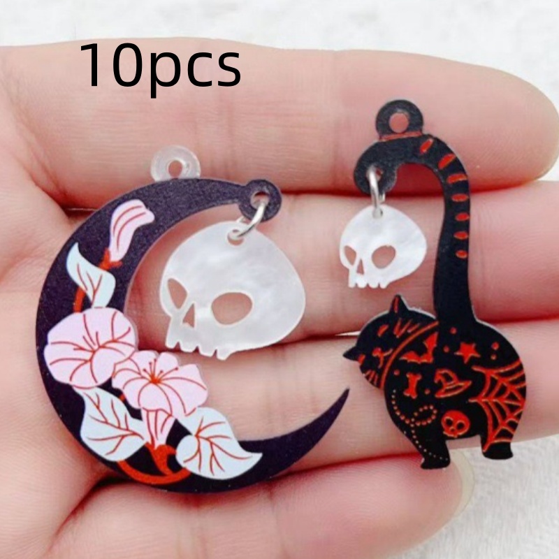10pcs Halloween Acrylic Ghost  - đánh giá và giá Jewelry & Watches Vitopoulos Reviews