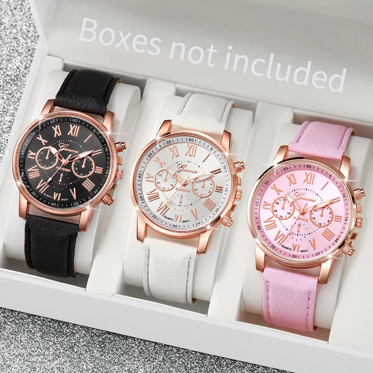 3/5PCS Women's Watch Fashion R - đánh giá và giá Jewelry Box Watches Bracelets