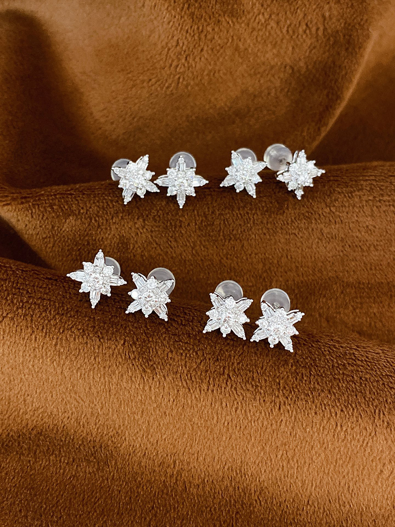 KUGG 100% 18K White Gold Earri - đánh giá và giá Diamond Stud Earrings
