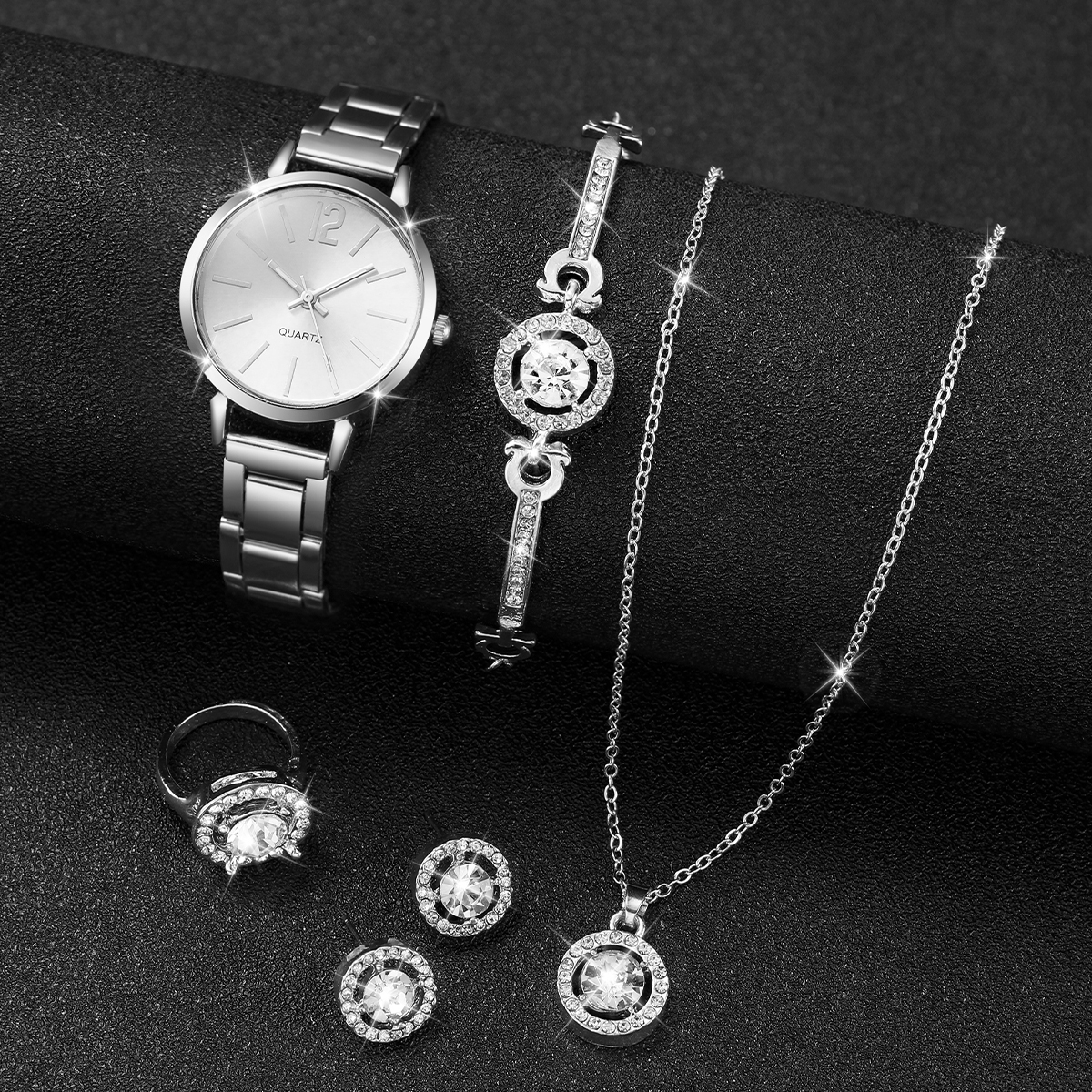 6PCS/Set Women Watches Fashion - đánh giá và giá Jewelry Box Watches Bracelets