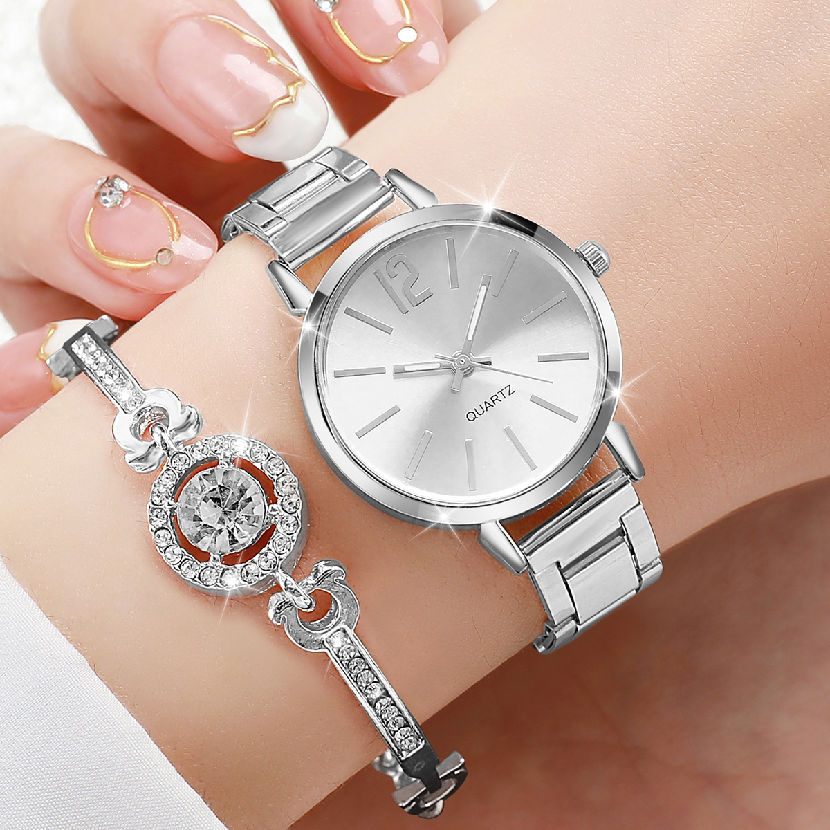 6PCS/Set Women Watches Fashion - đánh giá và giá Jewelry Box Watches Bracelets