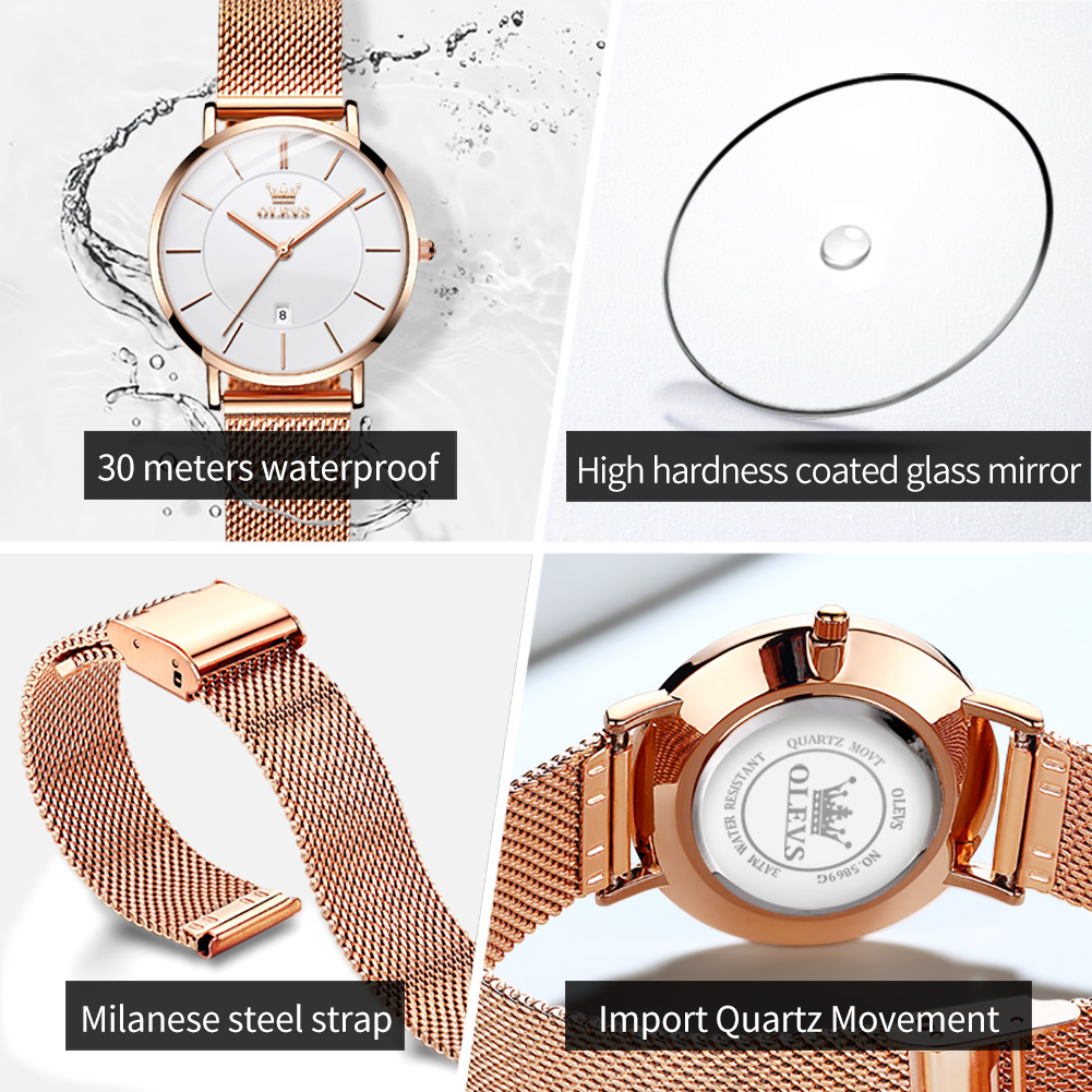 OLEVS Woman Watch 5869 Elegant - đánh giá và giá Jewellery Watch