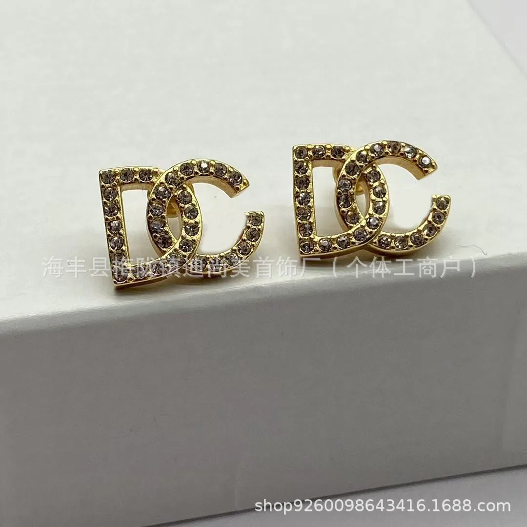 2026 Dujia Retro Colored Diamo - đánh giá và giá Diamond Stud Earrings