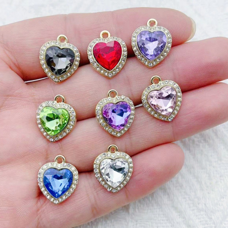 10pcs heart-shaped inlaid colo - đánh giá và giá Jewelry & Watches Vitopoulos Reviews