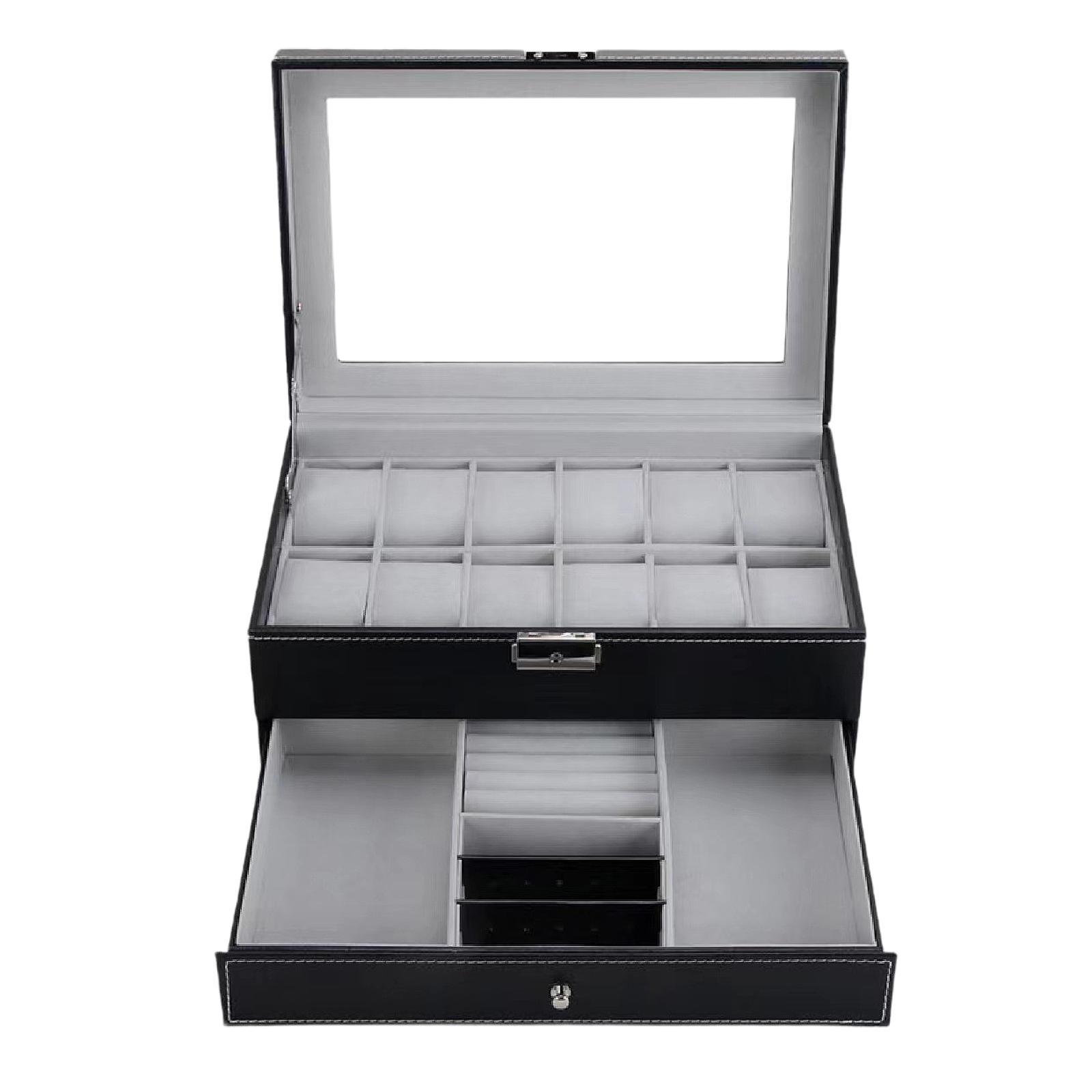 12 Slots PU Leather Watch Stor - đánh giá và giá Jewelry Box Watches Bracelets