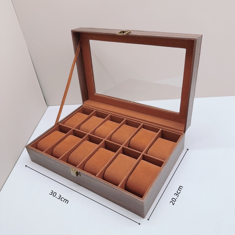Wood Watch Box 6/10/12 Grids W - đánh giá và giá Jewelry Box That Holds Watches