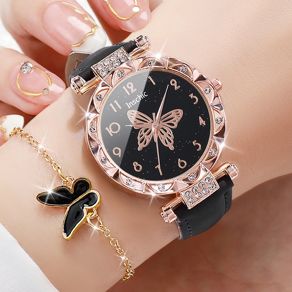 6PCS/Set Women's Watch Fashion - đánh giá và giá Jewelry Box Watches Bracelets