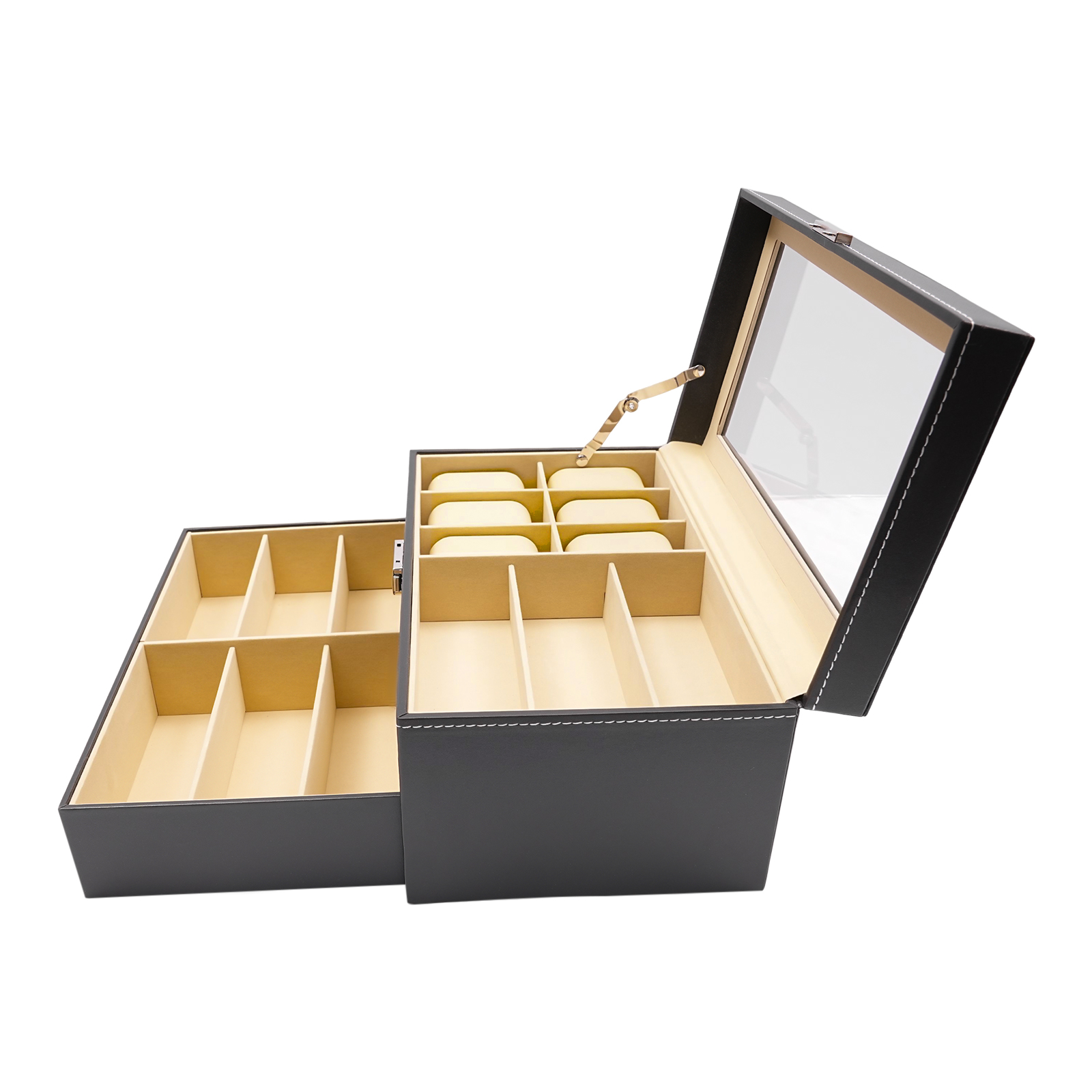 Black 2-Tier Watch Jewelry Dis - đánh giá và giá Jewelry Box That Holds Watches