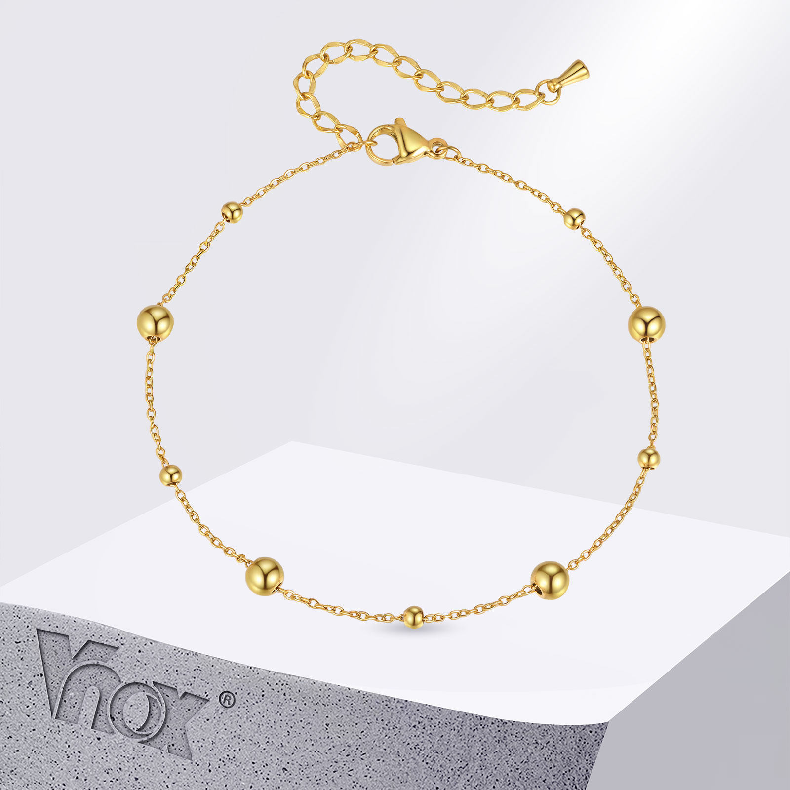 Vnox Stainless Steel Small Bea - đánh giá và giá Jc Jewelry & Watches