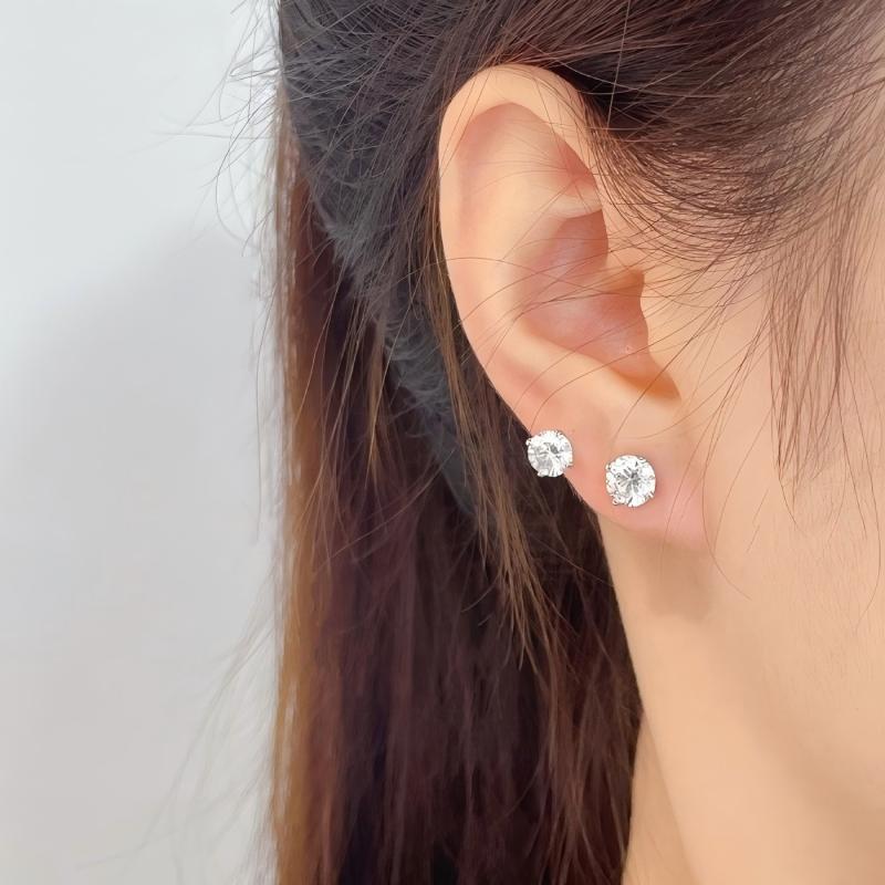 Cvd Lab Diamond 14k 18k Gold P - đánh giá và giá Diamond Stud Earrings