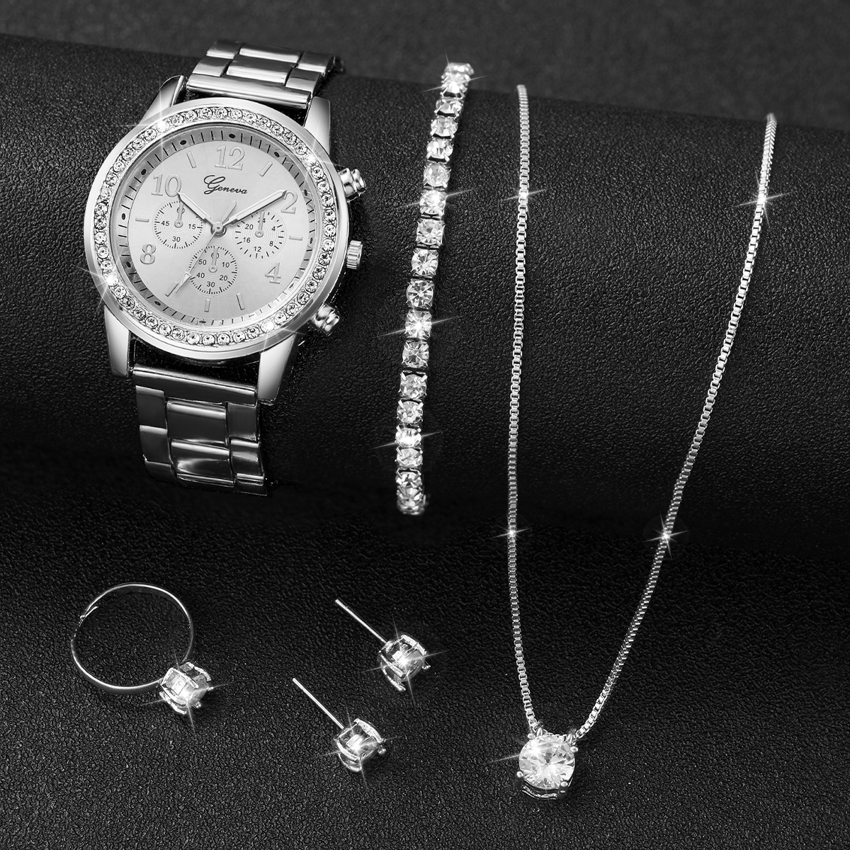 6PCS/Set Fashion Women's Quart - đánh giá và giá Jewelry Box Watches Bracelets