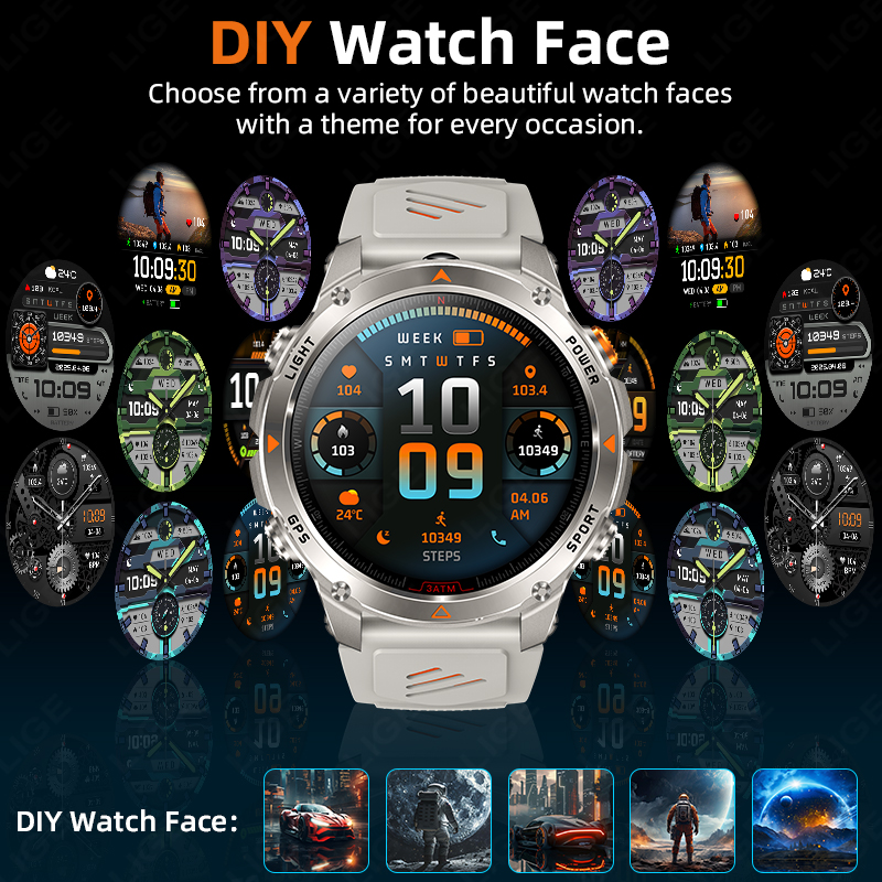 LIGE Rugged GPS Track Smart Wa - đánh giá và giá Smartwatch