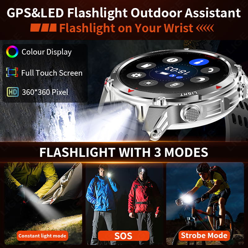 LIGE Rugged GPS Track Smart Wa - đánh giá và giá Smartwatch