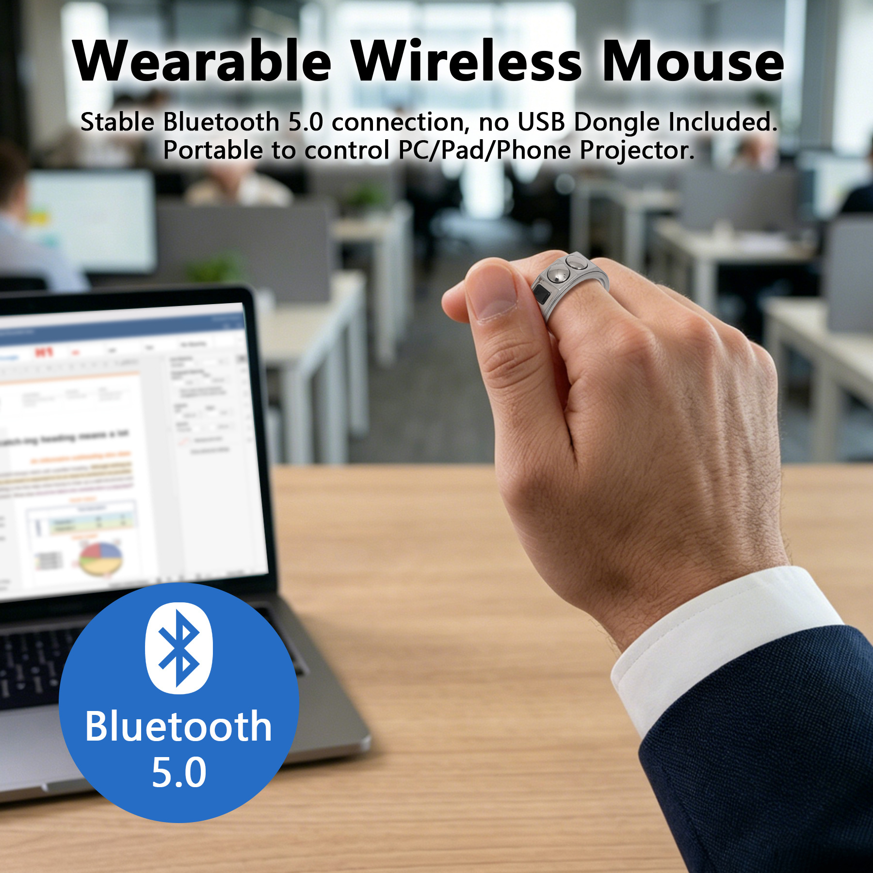 Smart mouse ring ring PPT demo - đánh giá và giá Smartwatch