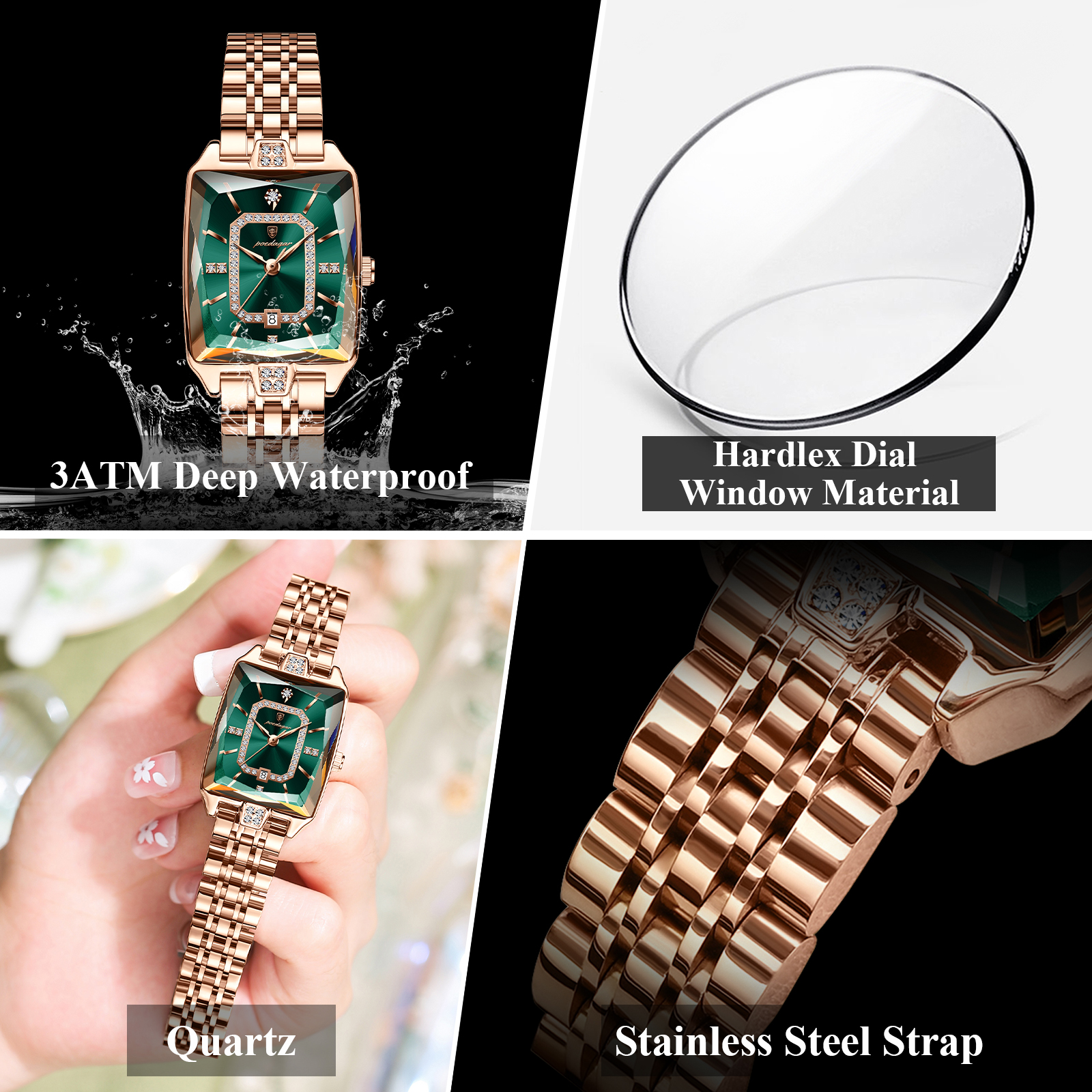 POEDAGAR Luxury Woman Watch Wa - đánh giá và giá High Jewelry Watches