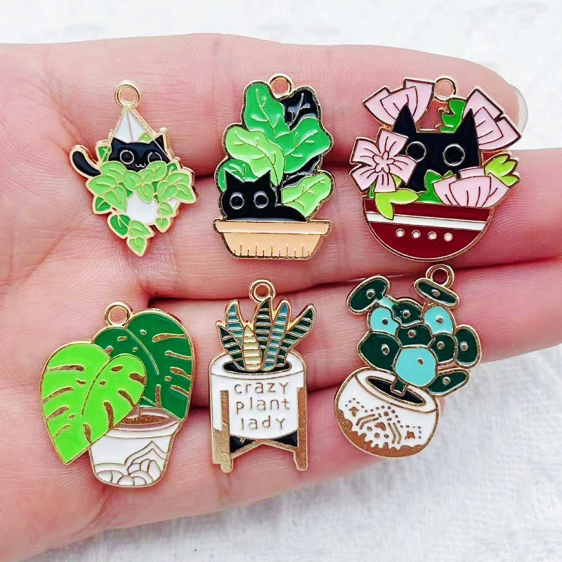 10pcs Cactus Plant Oil Drop Al - đánh giá và giá Jewelry & Watches Vitopoulos Reviews