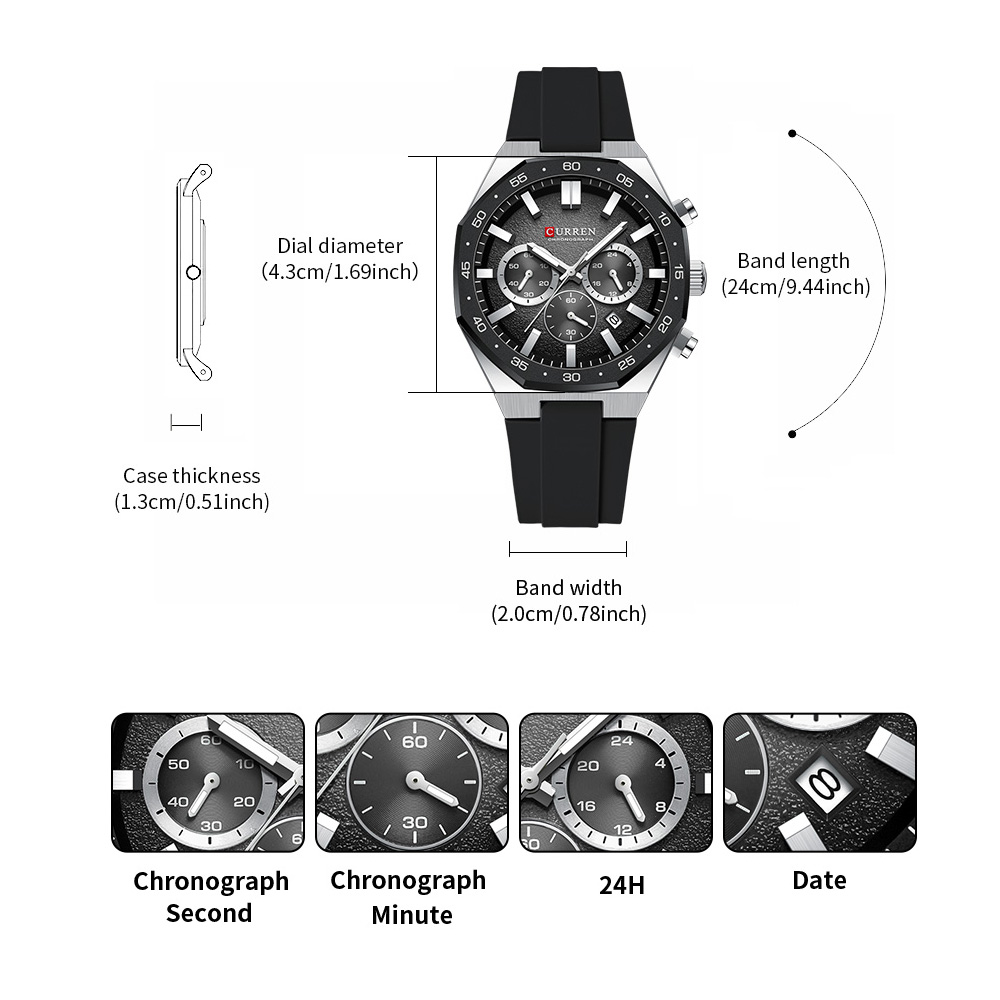 CURREN Fashion Casual Men Spor - đánh giá và giá Jewellery Watch