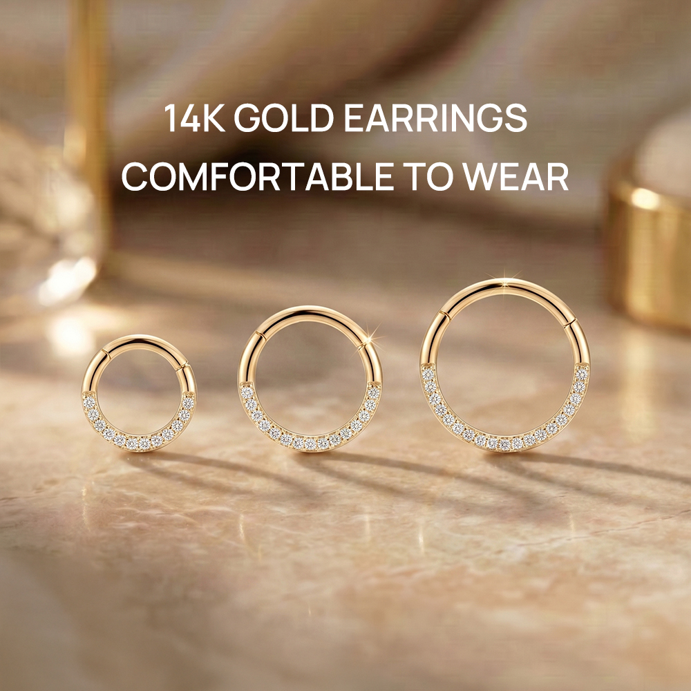 AIDE 14K Solid Gold Multi size - đánh giá và giá Diamond Stud Earrings