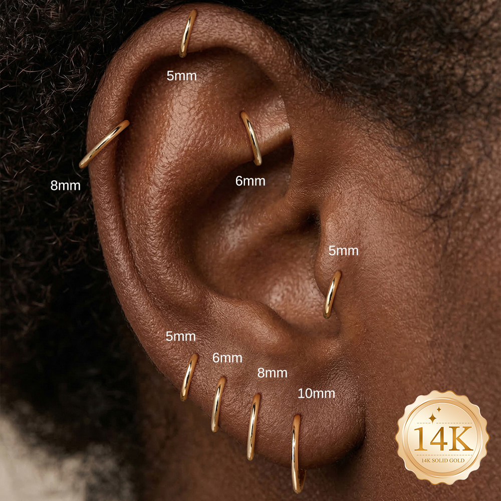 AIDE 14K Solid Gold Multi size - đánh giá và giá Diamond Stud Earrings