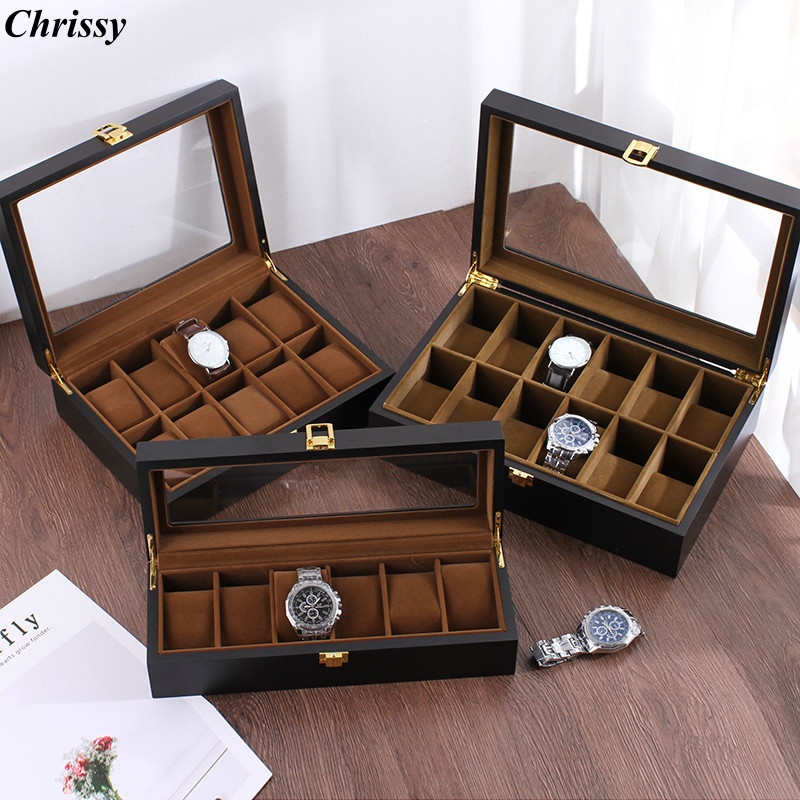 Handmade Luxury Wooden 6/10/12 - đánh giá và giá Jewelry Box That Holds Watches