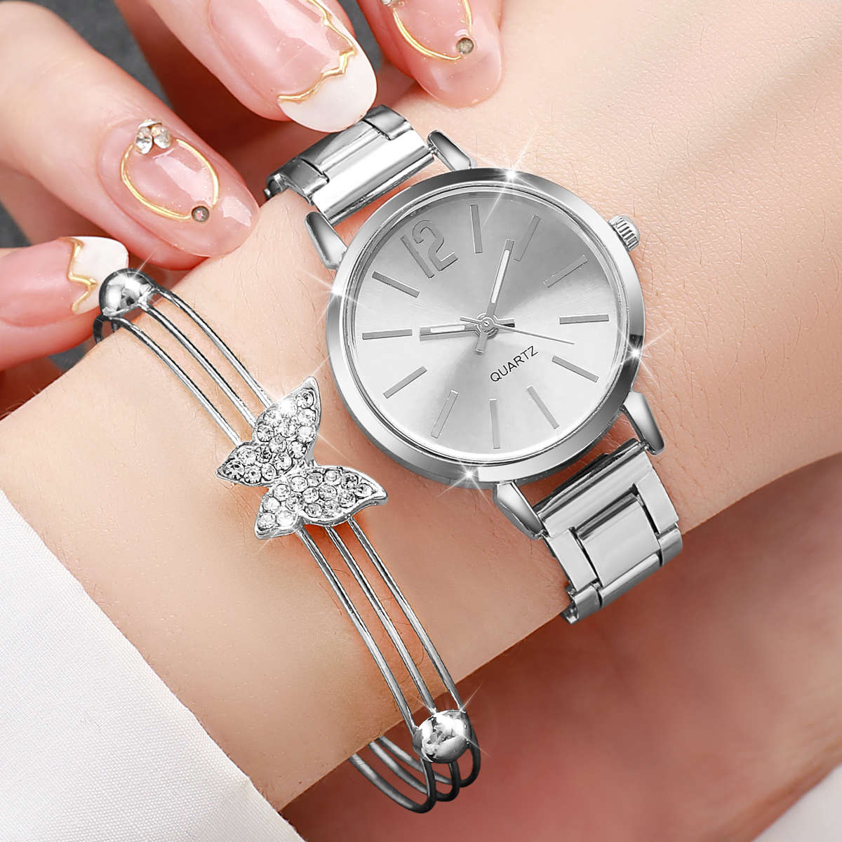 6PCS Fashion Women's Quartz  W - đánh giá và giá Jewelry Box Watches Bracelets