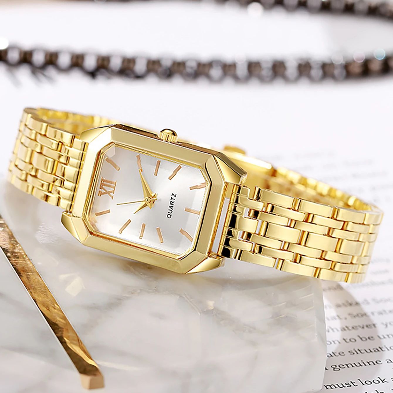 The lady's compact quartz watc - đánh giá và giá Jewelry Box Watches Bracelets