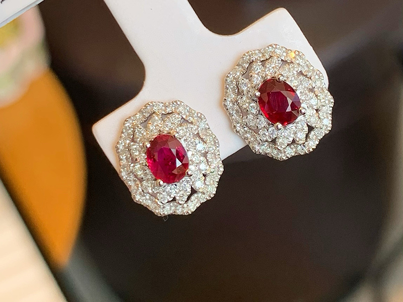 LUOWEND 100% 18K White Gold Ea - đánh giá và giá Diamond Stud Earrings