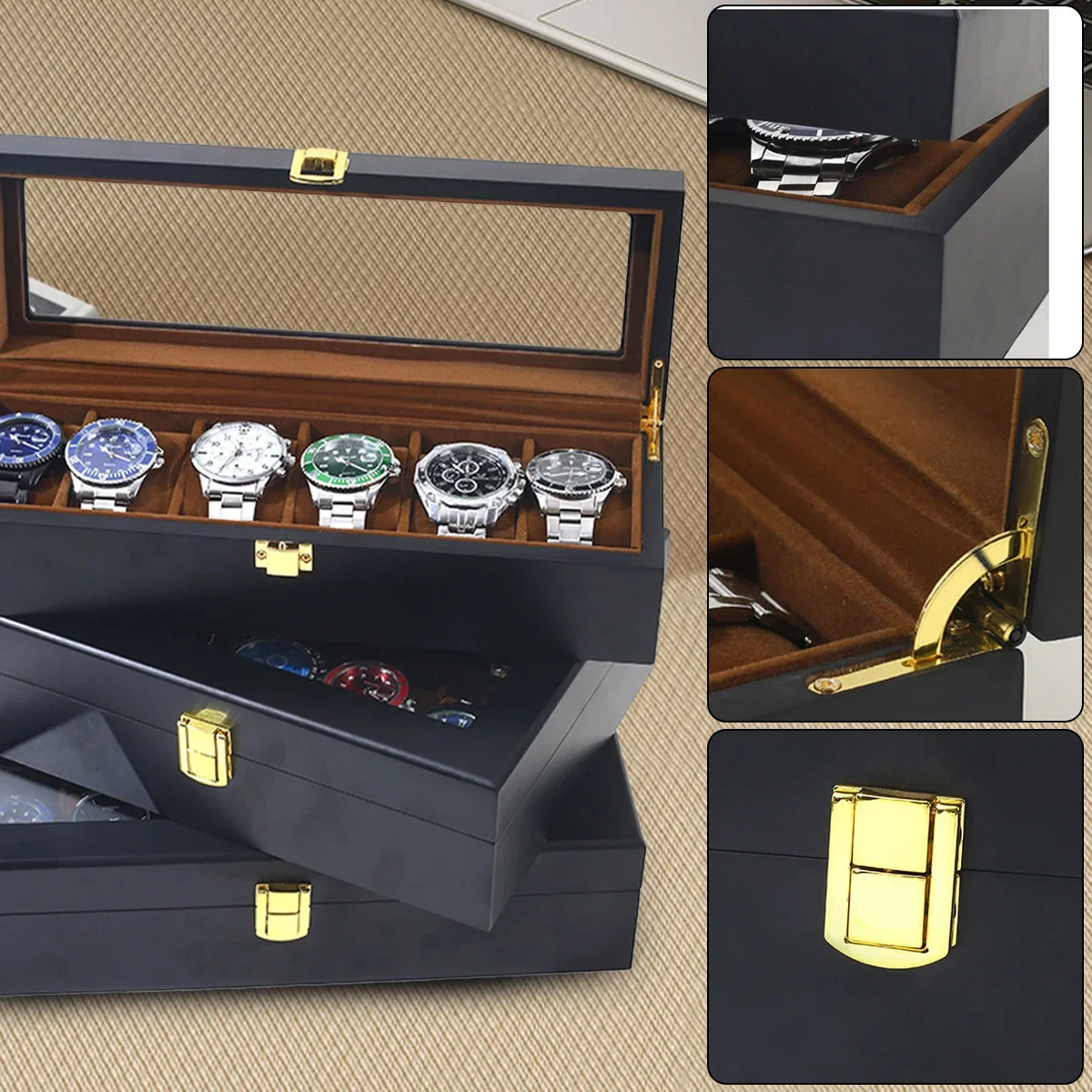 HOT Handmade Luxury Wooden6/10 - đánh giá và giá Jewelry Box That Holds Watches